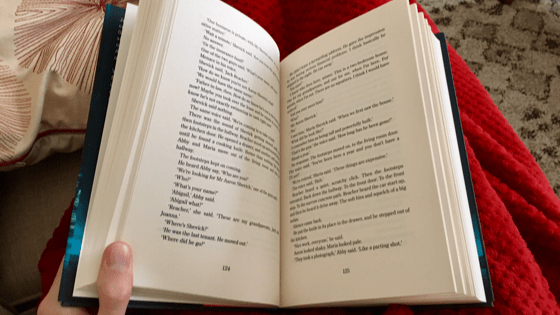 Photograph of an open book