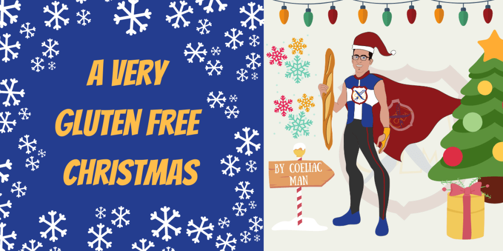 A very gluten free Christmas cartoon graphic.