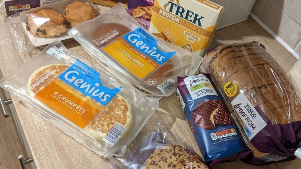 A selection of gluten free products